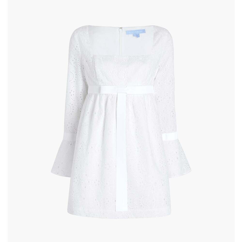 Hill House Home The Cosette Dress - White Broderie Anglaise Size LWhite Broderie
